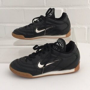 Nike Tiempo Black and Brown Boys Athletic Shoes Size 1Y